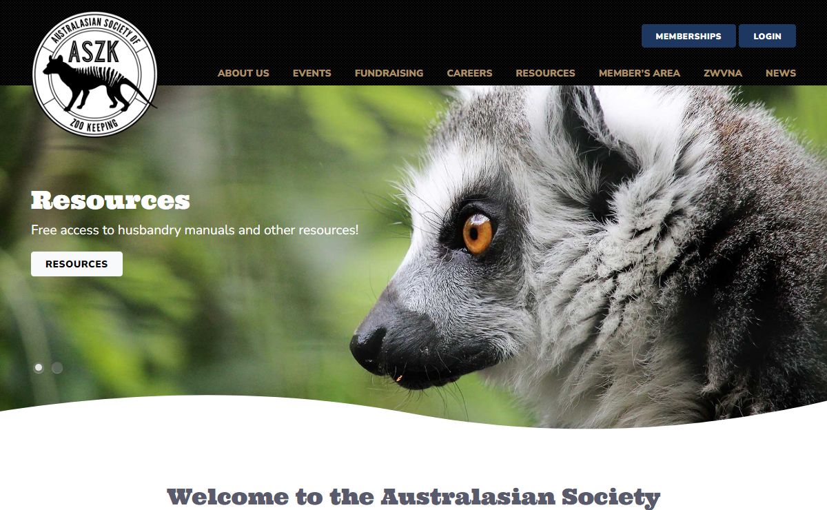 Australian Society of Zoo Keeping - Professional Development & Resources