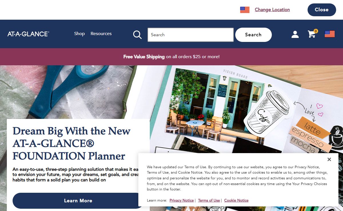 AT-A-GLANCE Daily Planners, Monthly Calendars and Address Books