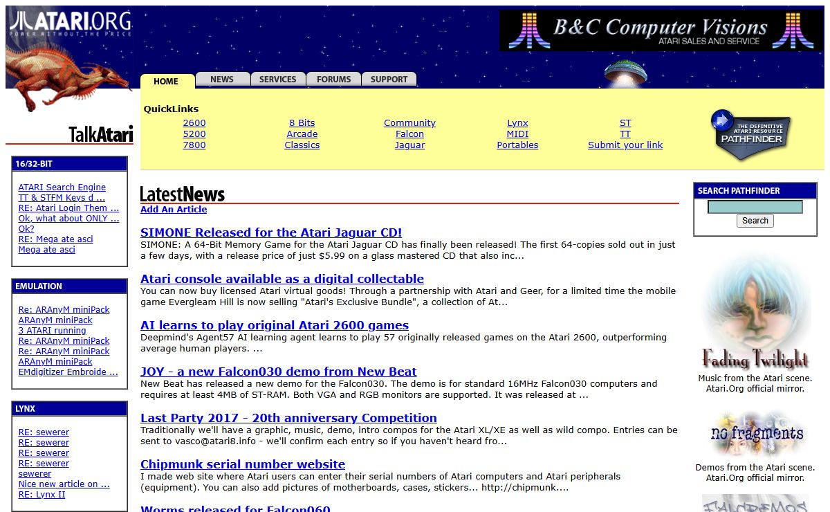ATARI.ORG / Home / The Definitive Atari Resource on the Internet