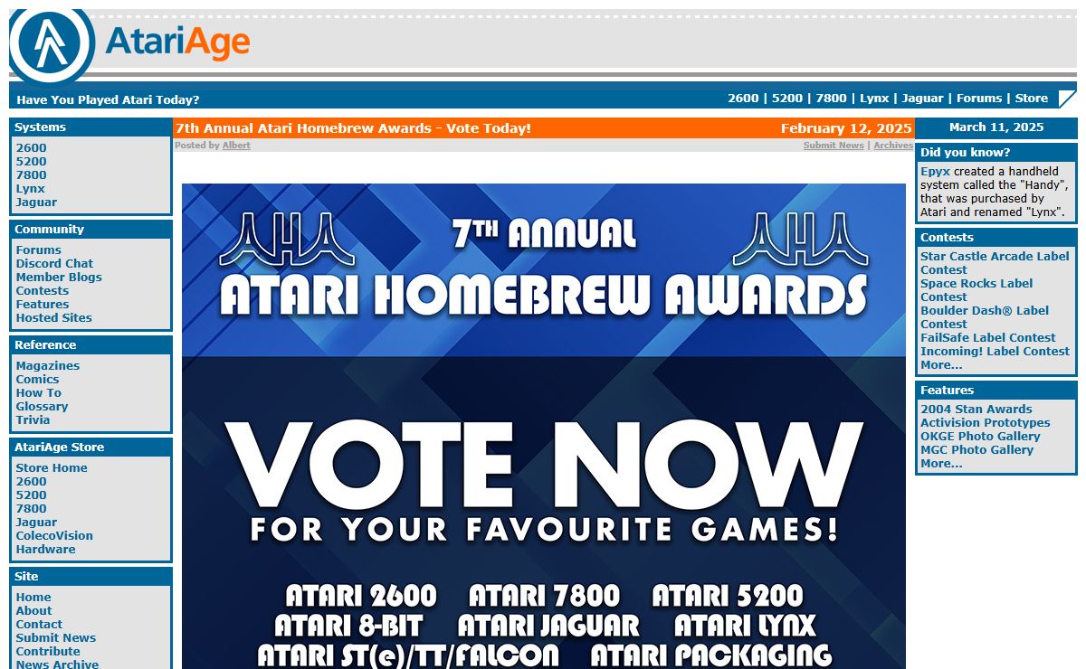 AtariAge - Have You Played Atari Today?