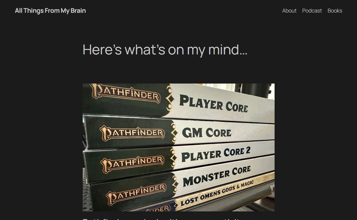 All Things From My Brain - Patrick Hester's Blog