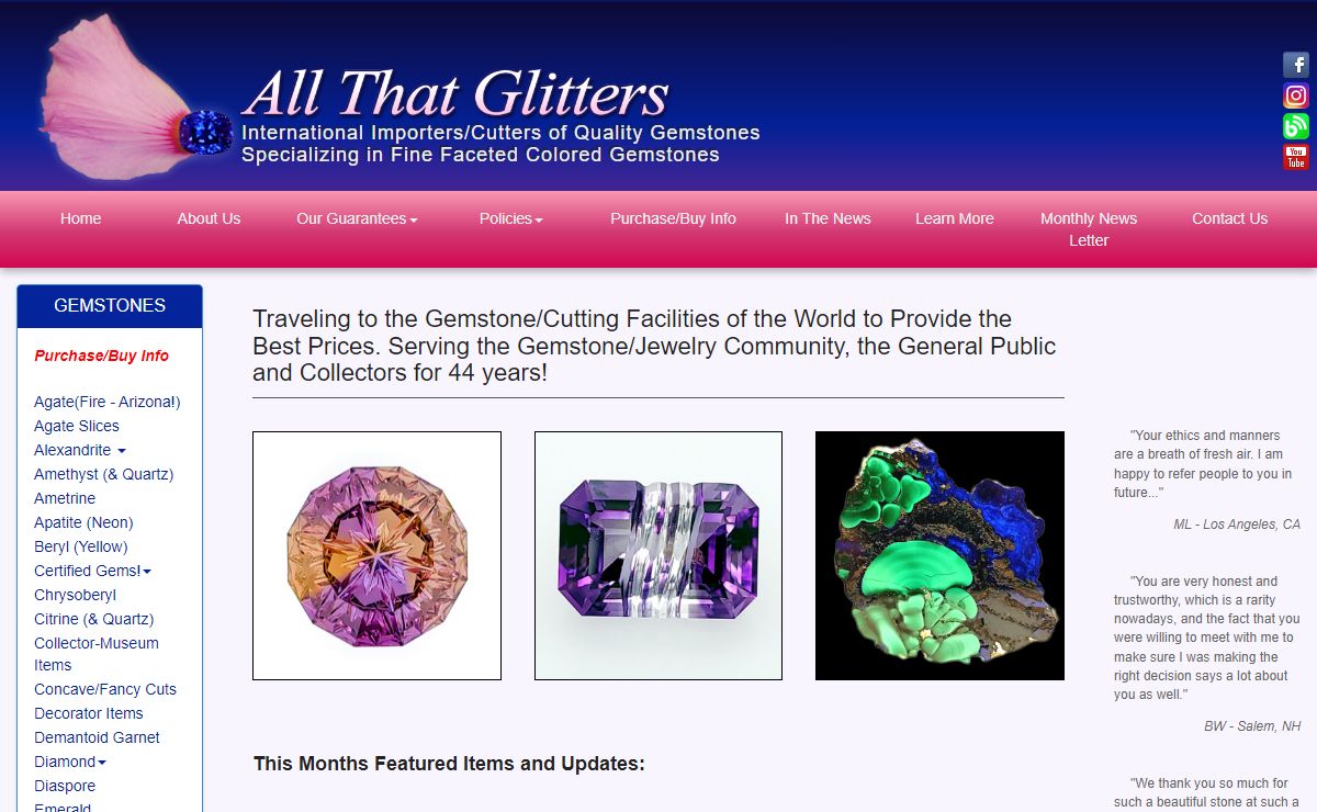 All That Glitters - Specialists in Fine Quality Gemstones