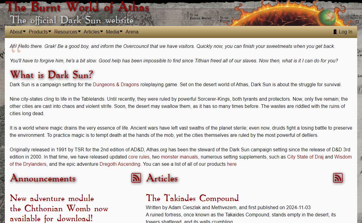 Burnt World of Athas
