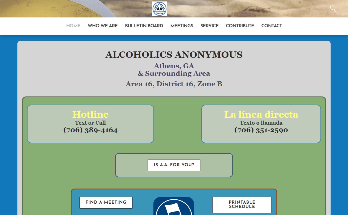 Athens A.A. - Athens, GA & Surrounding Areas Alcoholics Anonymous