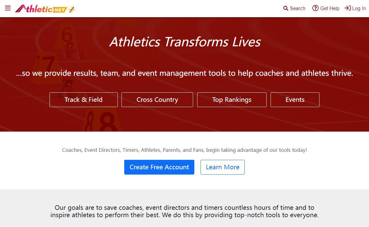 Track & Field, Cross Country Results, Statistics