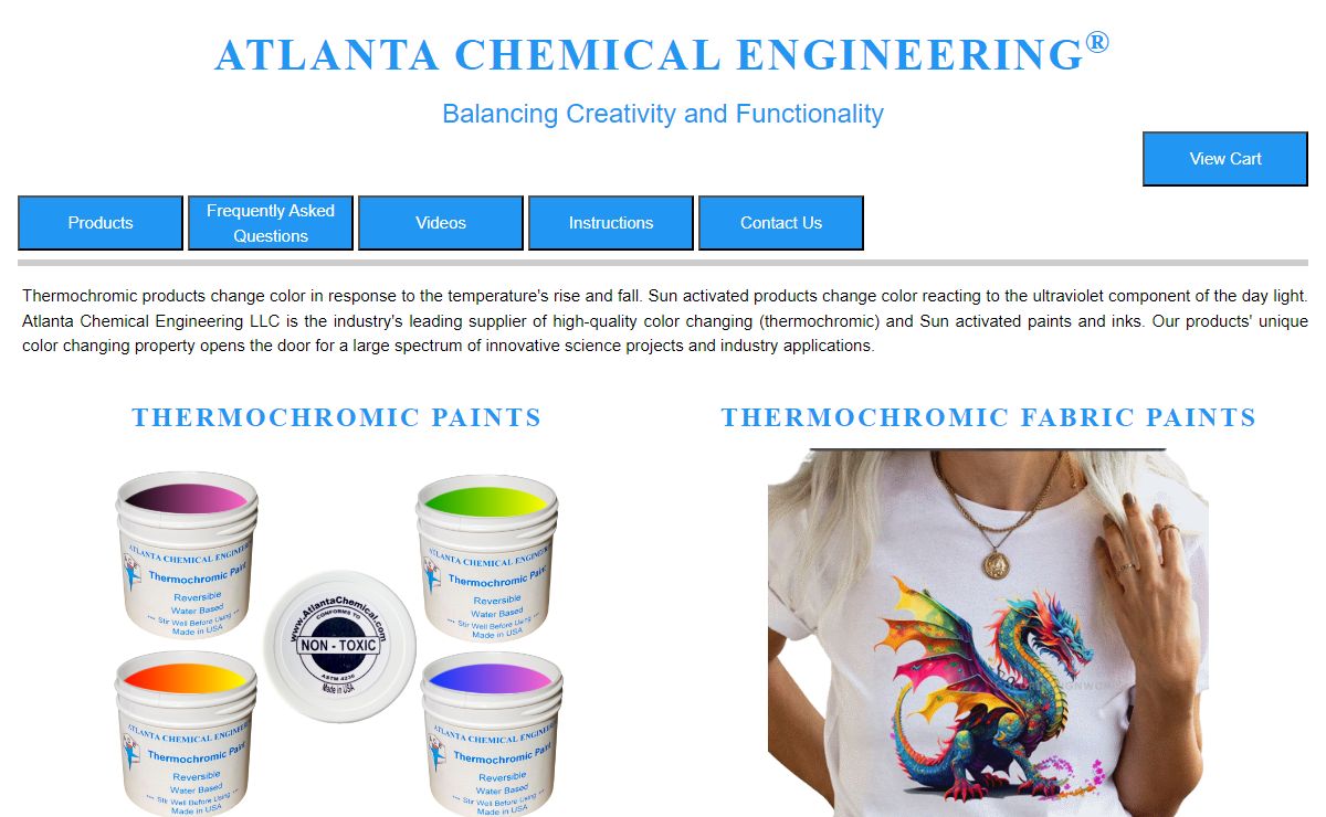 High Quality Thermochromic Products | Atlanta Chemical Engineering