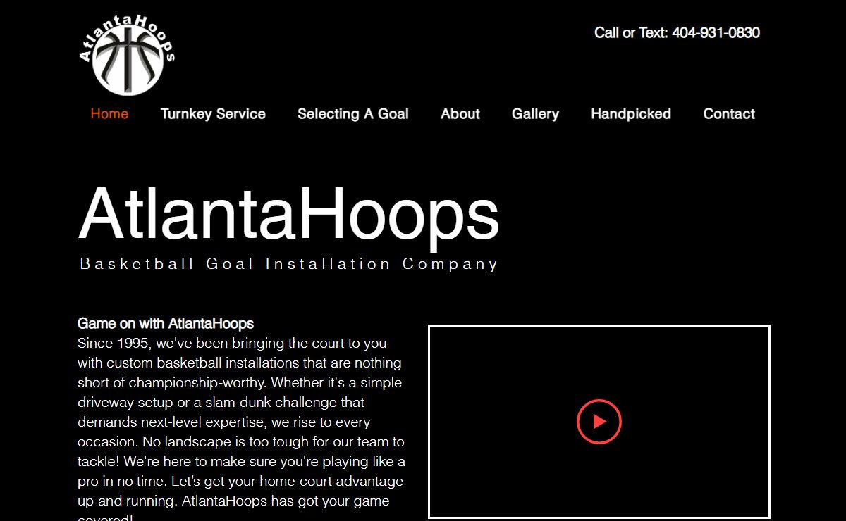 AtlantaHoops | Basketball Goal installation
