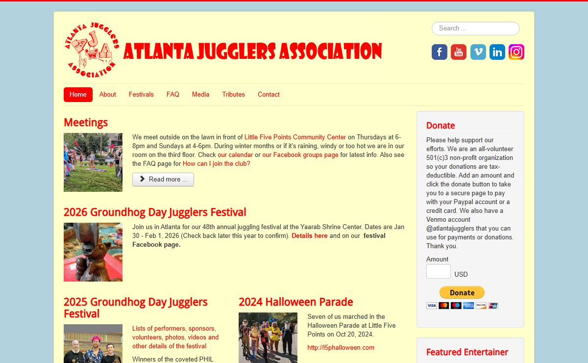 Atlanta Jugglers Association - Home