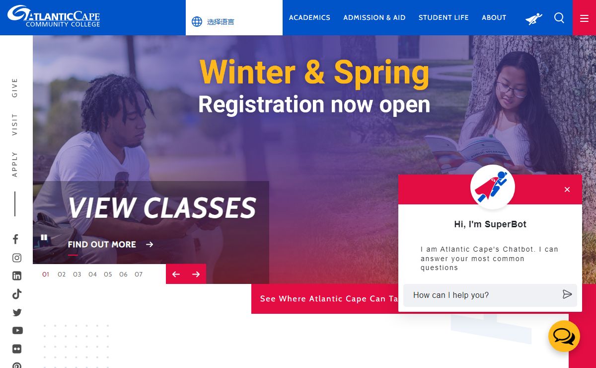 Atlantic Cape Home Page