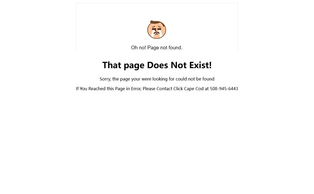 This is an informational page - Click Cape Cod