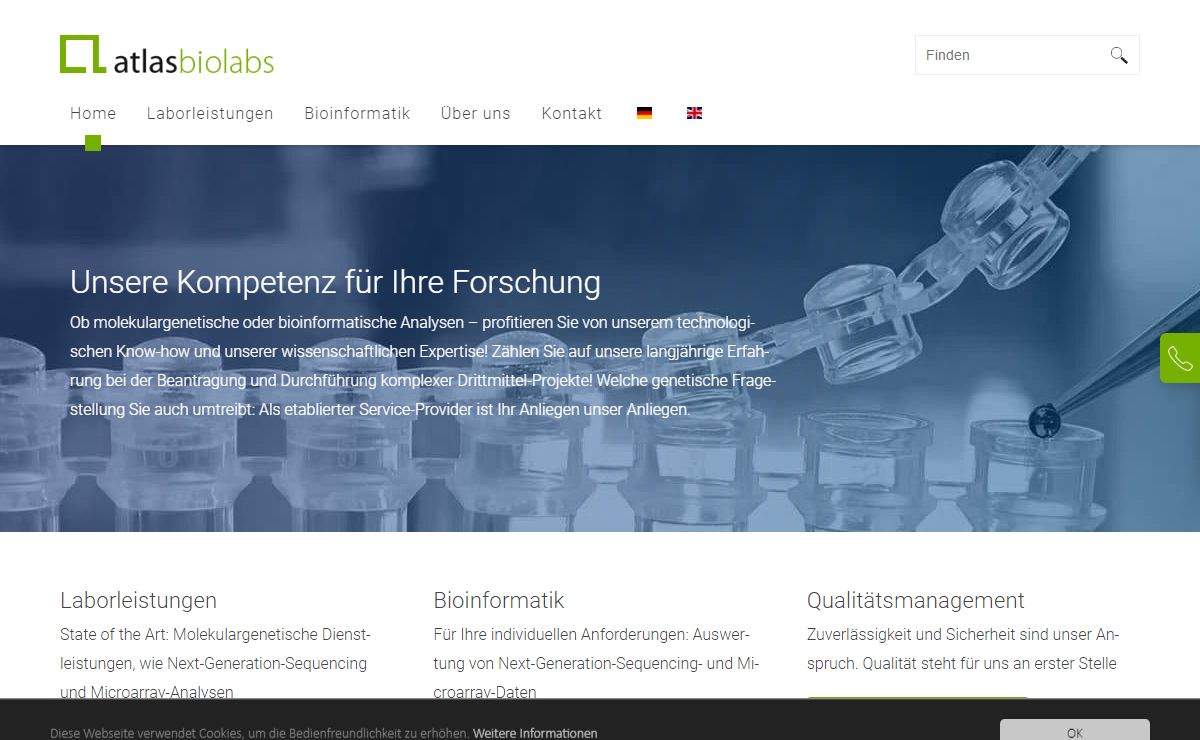 ATLAS Biolabs - Molekular genetische Analysen