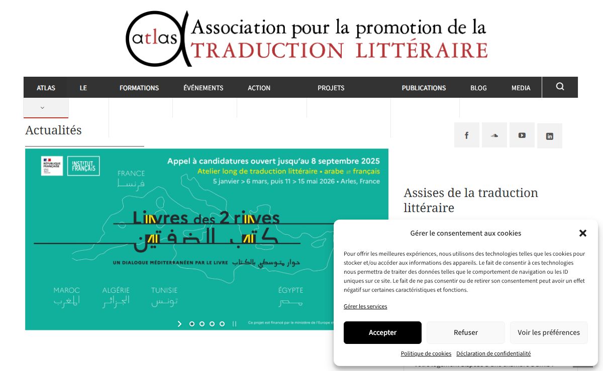 ATLAS – Association pour la promotion de la traduction littéraire