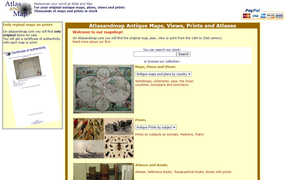 antique map, plan, view, atlas and print on atlasandmap.com