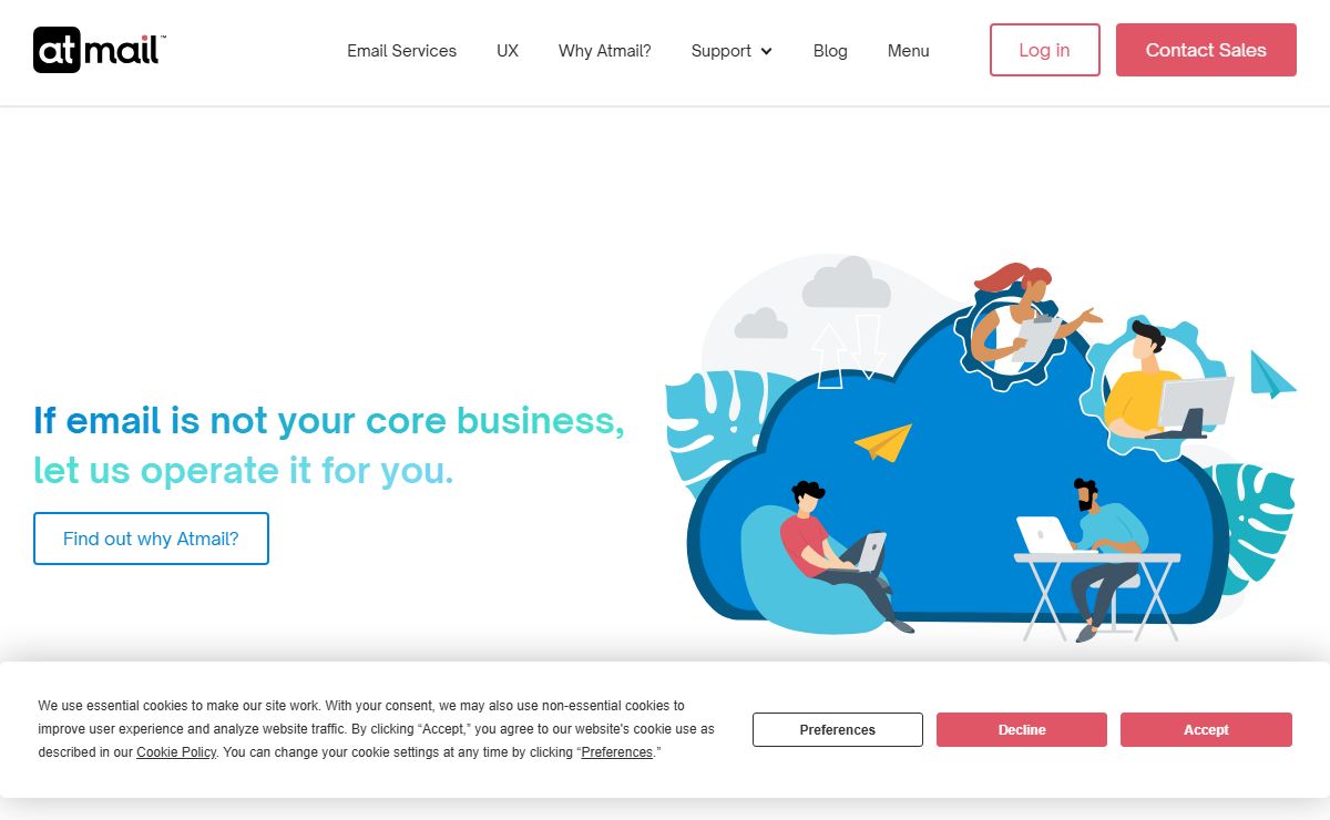 Cloud email hosting - cloud webmail - cloud email - Atmail - 25 years exp