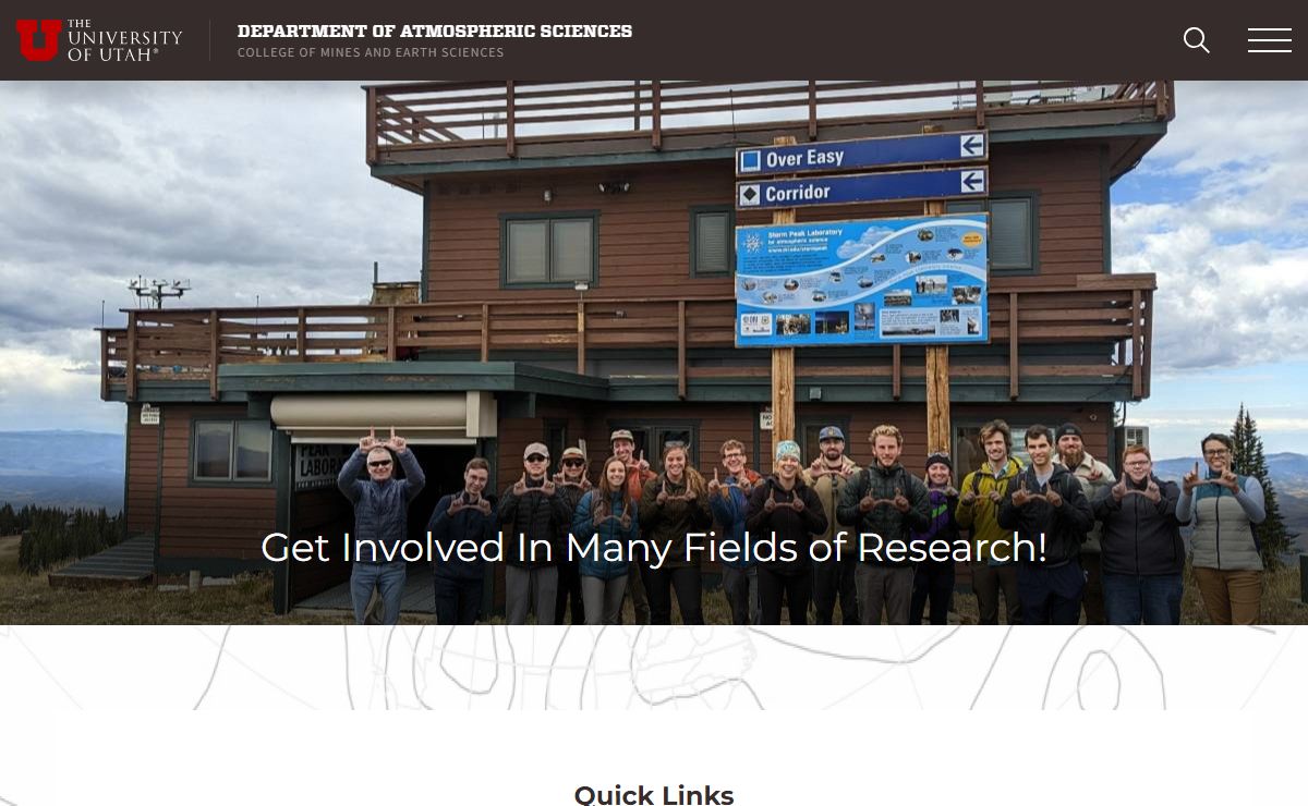 Department of Atmospheric Sciences - The University of Utah