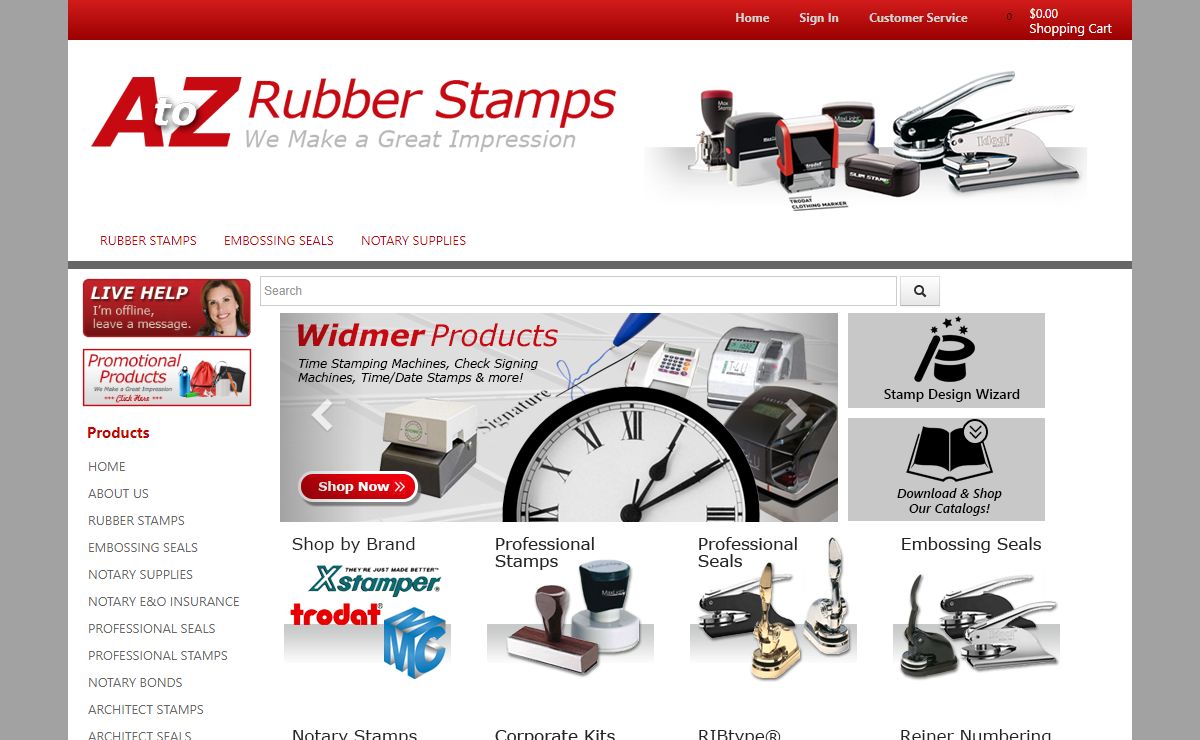 A to Z Rubber Stamps