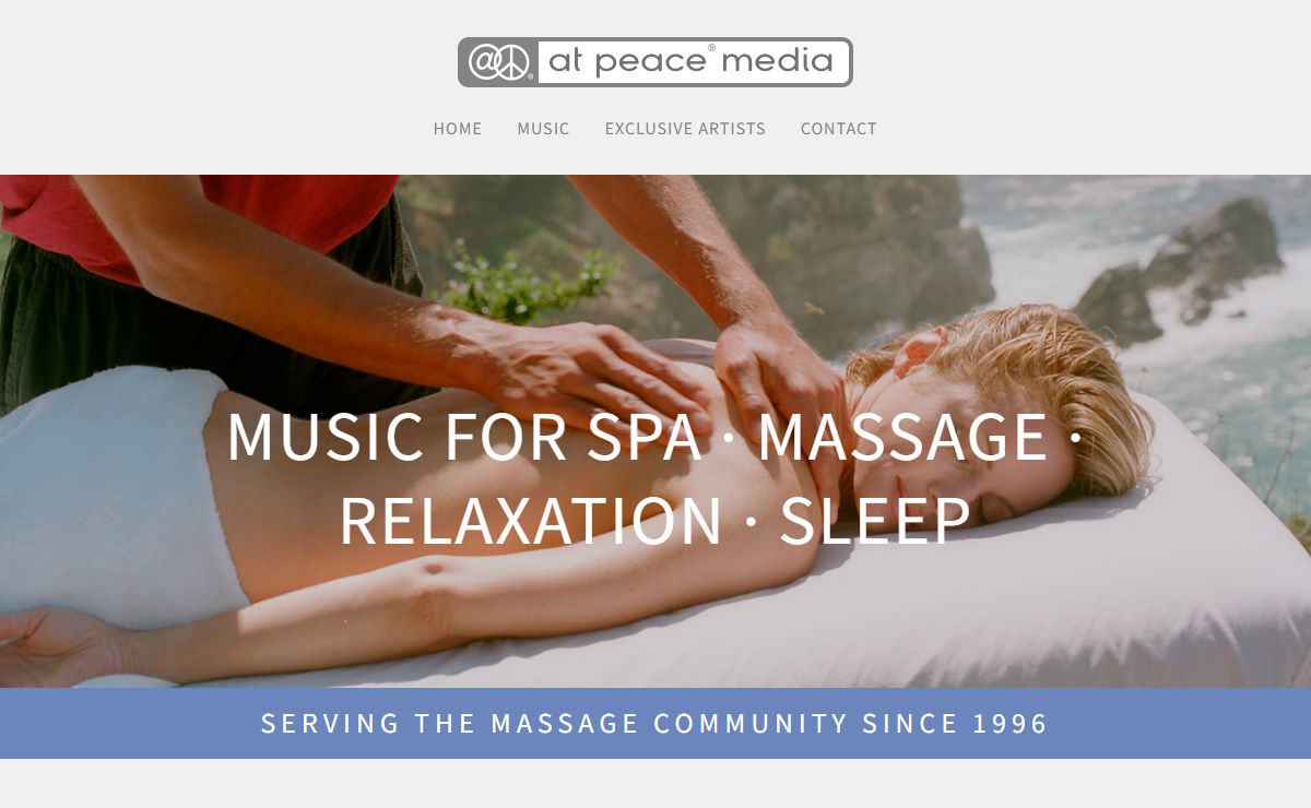 Massage online CE Webinars, Massage DVDs, and Massage Music from At Peace