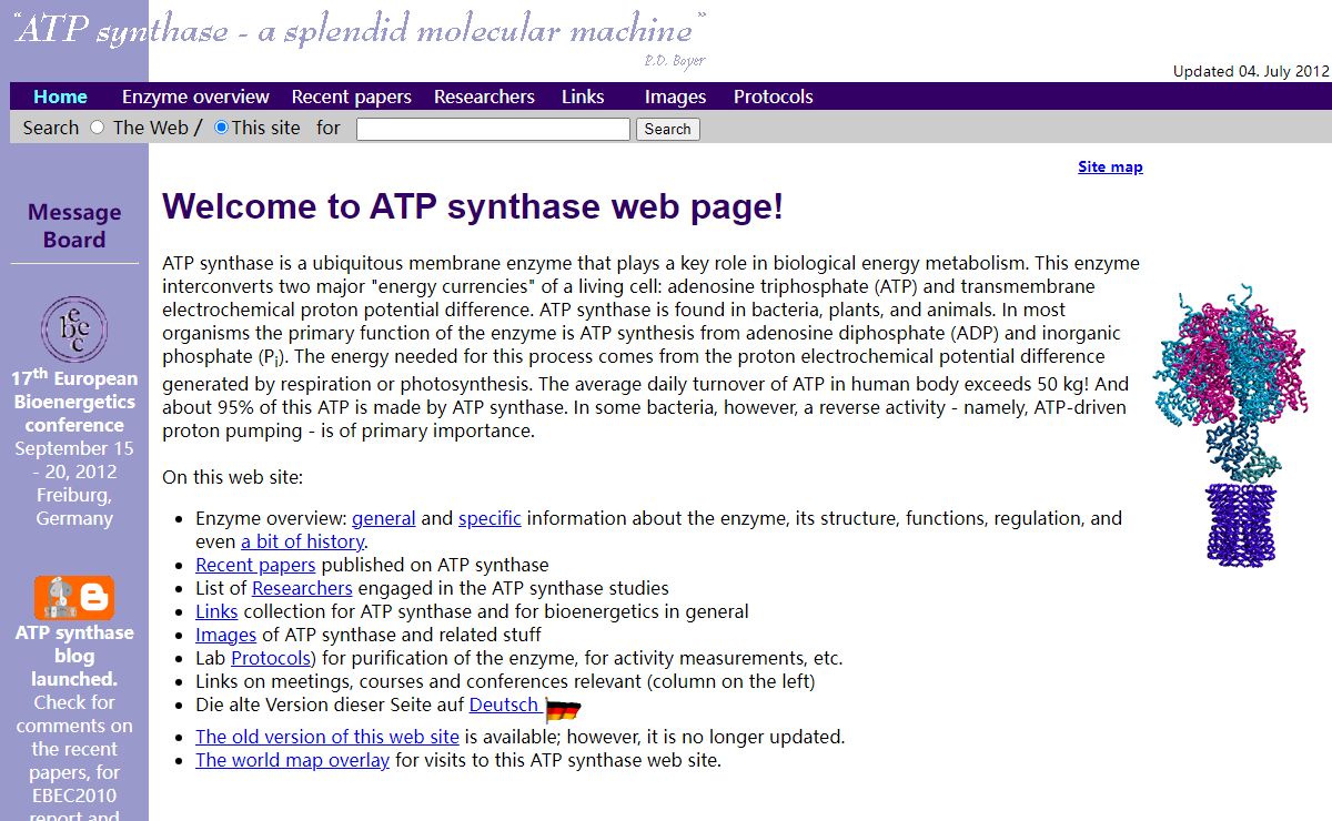 ATP Synthase (FoF1-complex): Home