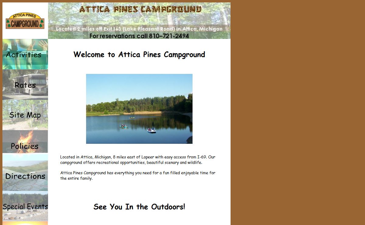 Attica Pines Campground | Michigan Campgrounds | Lapeer Campgrounds | RV Parks