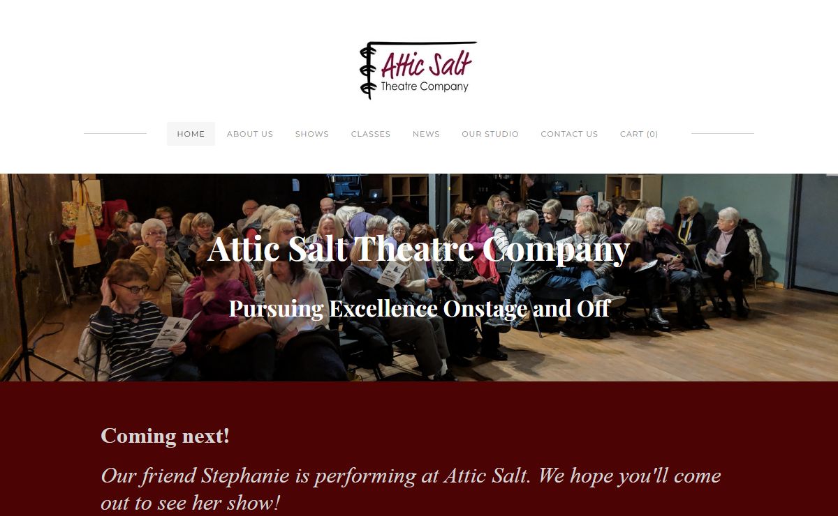 Attic Salt Theatre Company | Local Theatre For Adults & Kids