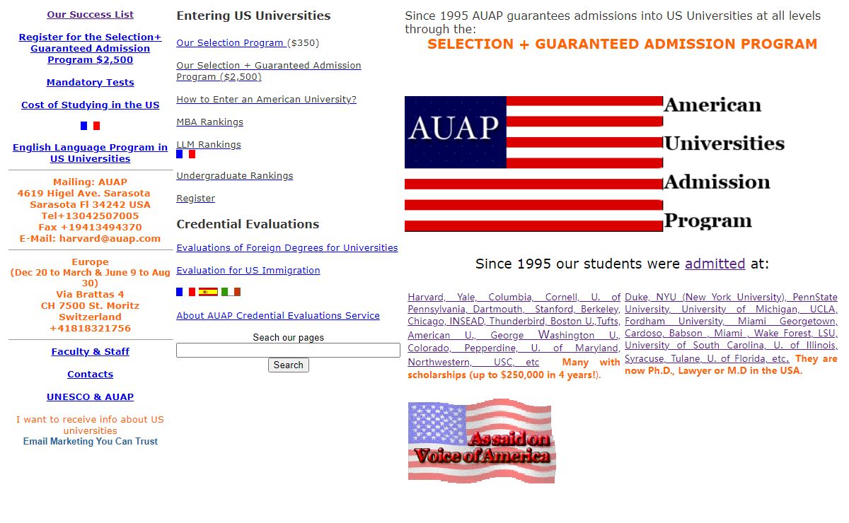 AUAP Admission Program
