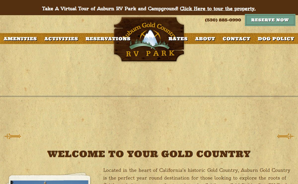 Auburn California RV Park and Family Campground Resort