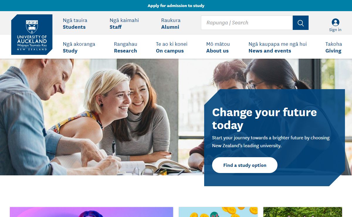 Welcome - The University of Auckland