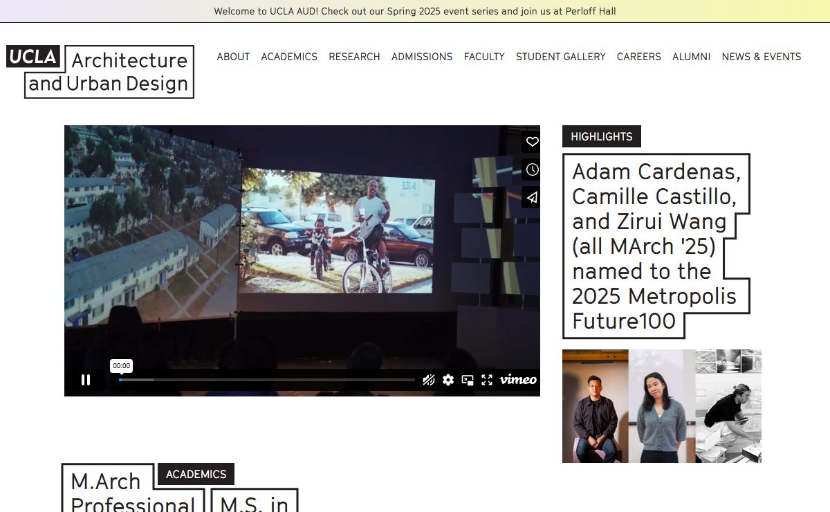 UCLA Architecture and Urban Design | Home