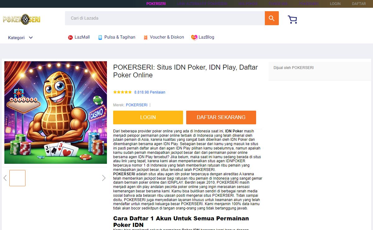 POKERSERI: Situs IDN Poker, IDN Play, Daftar Poker Online