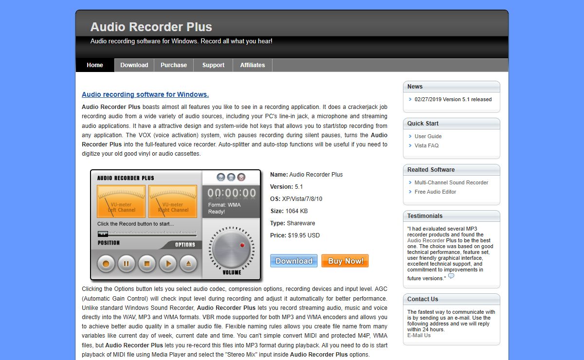 Audio Recorder Plus - Streaming Audio Recorder