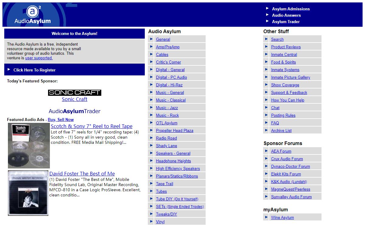 Audio Asylum -- Audio Reviews, Audiophile Forums and Stereo Reviews