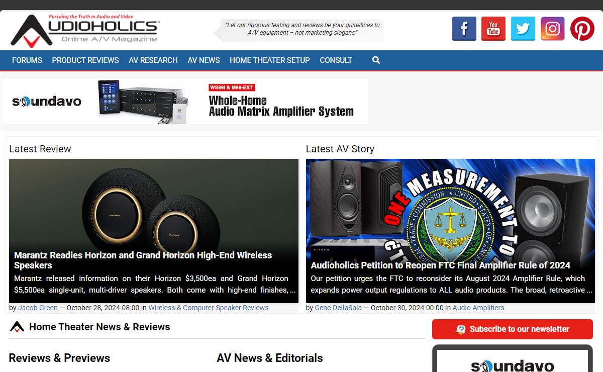 Home Theater Reviews, HDTV, HDMI Receivers