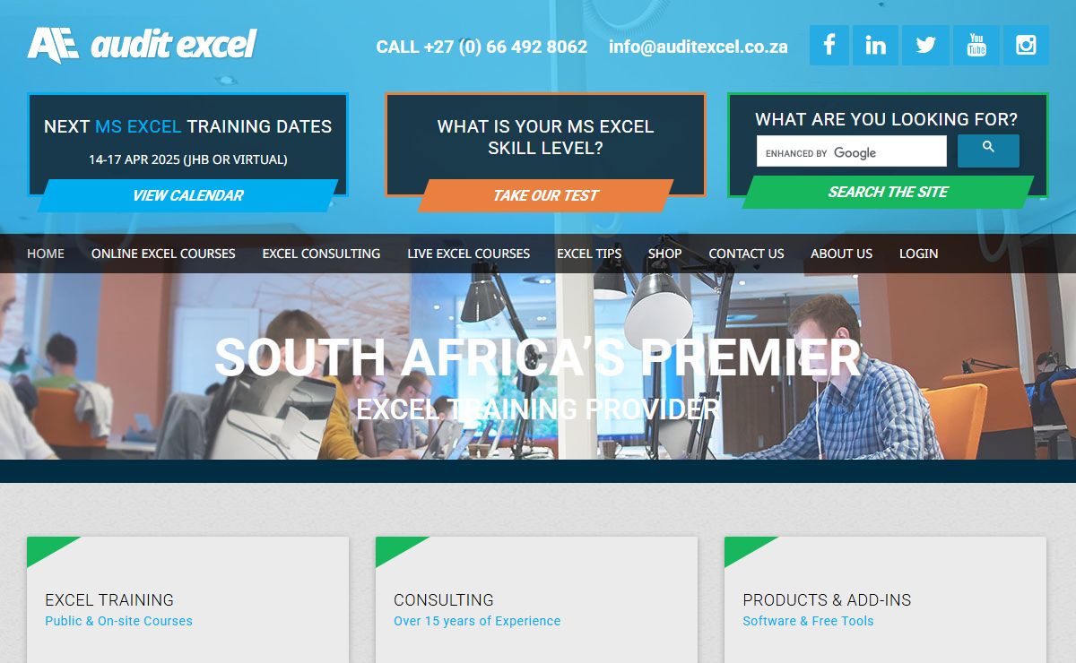MS Excel Training Courses | Excel Consulting | AuditExcel