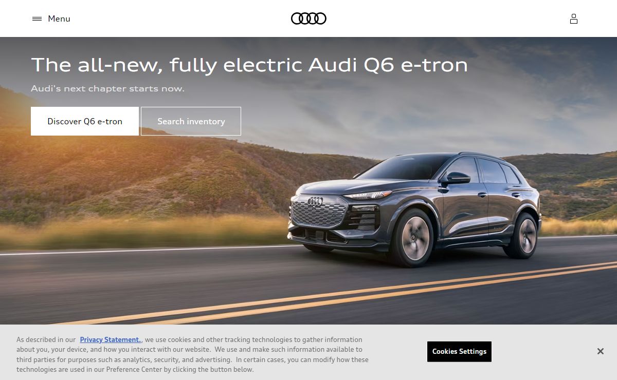 Audi | Luxury sedans, SUVs, convertibles, electric vehicles & more