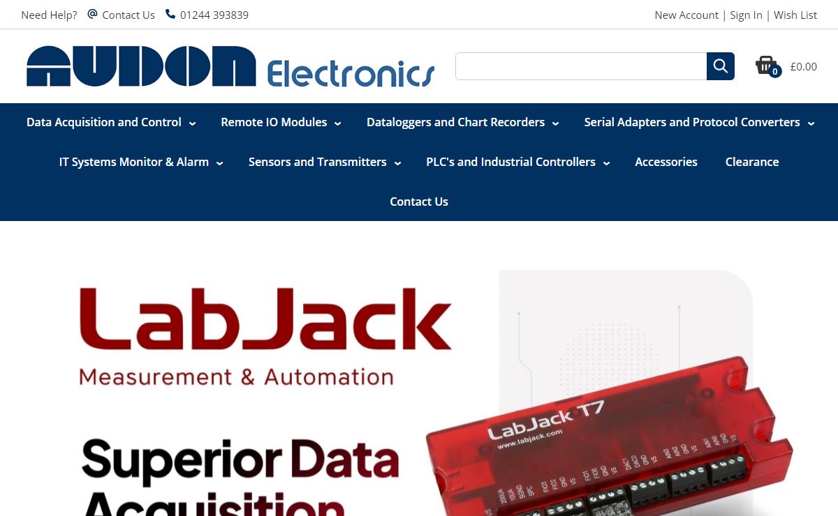 Audon Electronics - Data Acquisition, Data Loggers, PLC's, HMI, IT Systems Alarm and Monitoring, Data Communications, Panel PC's - www.audon.co.uk