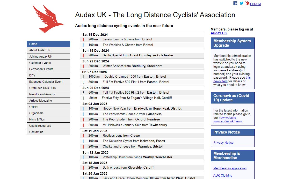 Audax UK - The Long Distance Cyclists' Association