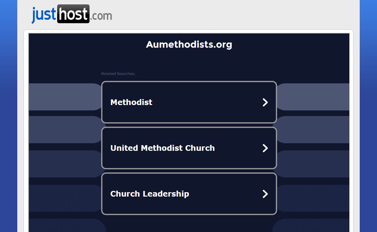 Welcome aumethodists.org - Justhost.com