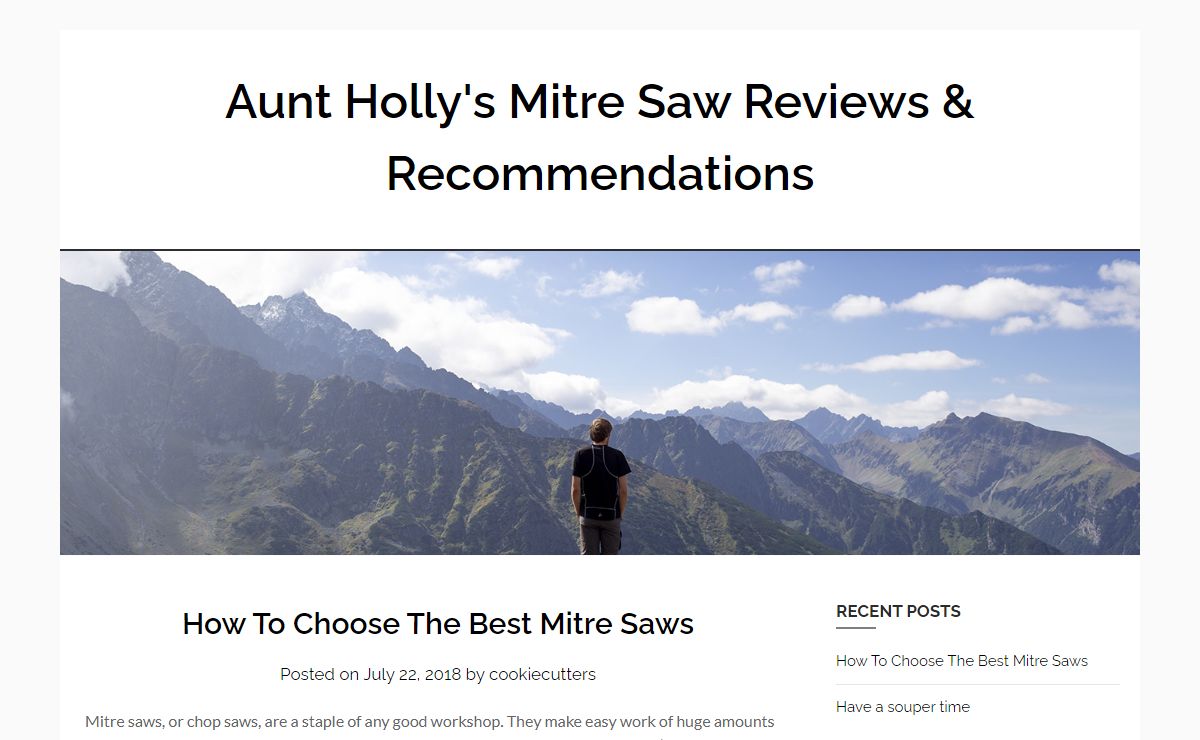 Aunt Holly's Mitre Saw Reviews & Recommendations