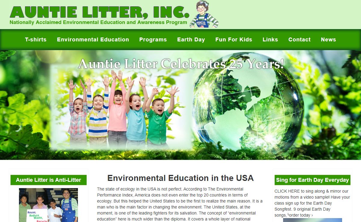 Facilities of Environmental Education like Auntie Litter
