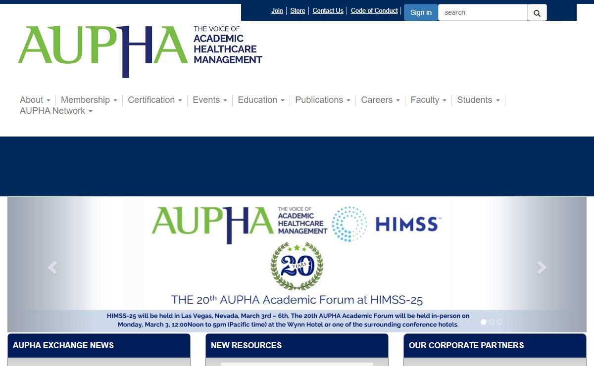 Home - AUPHA Main
