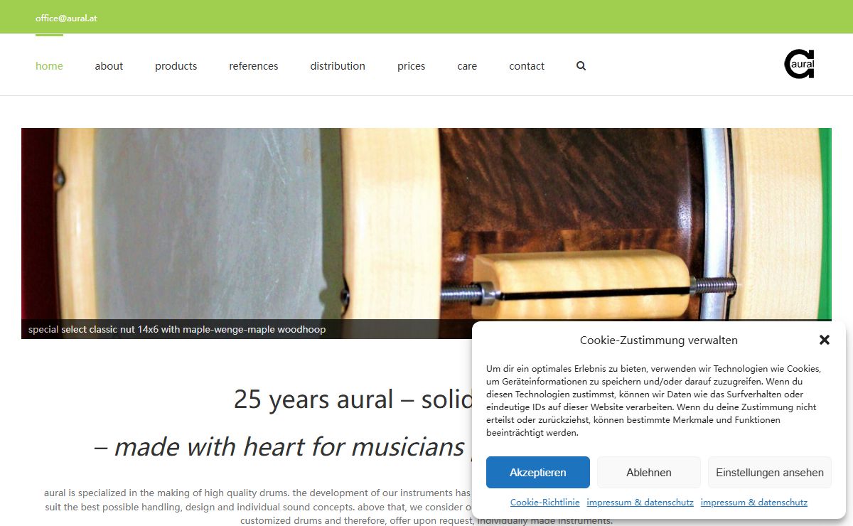 aural by landauer markus. drums tailored to your needs.