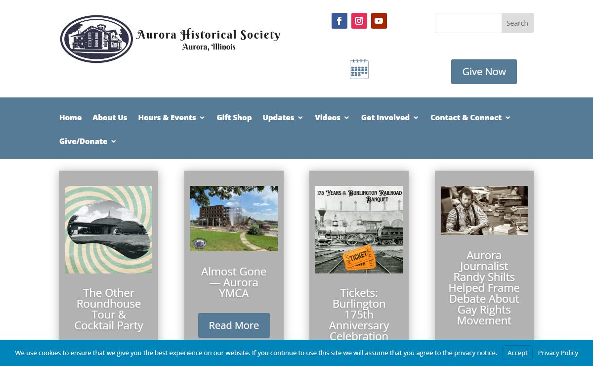 Home | Aurora Historical Society | Aurora, Illinois