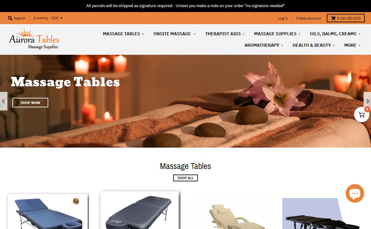 Aurora Tables Massage Supplies