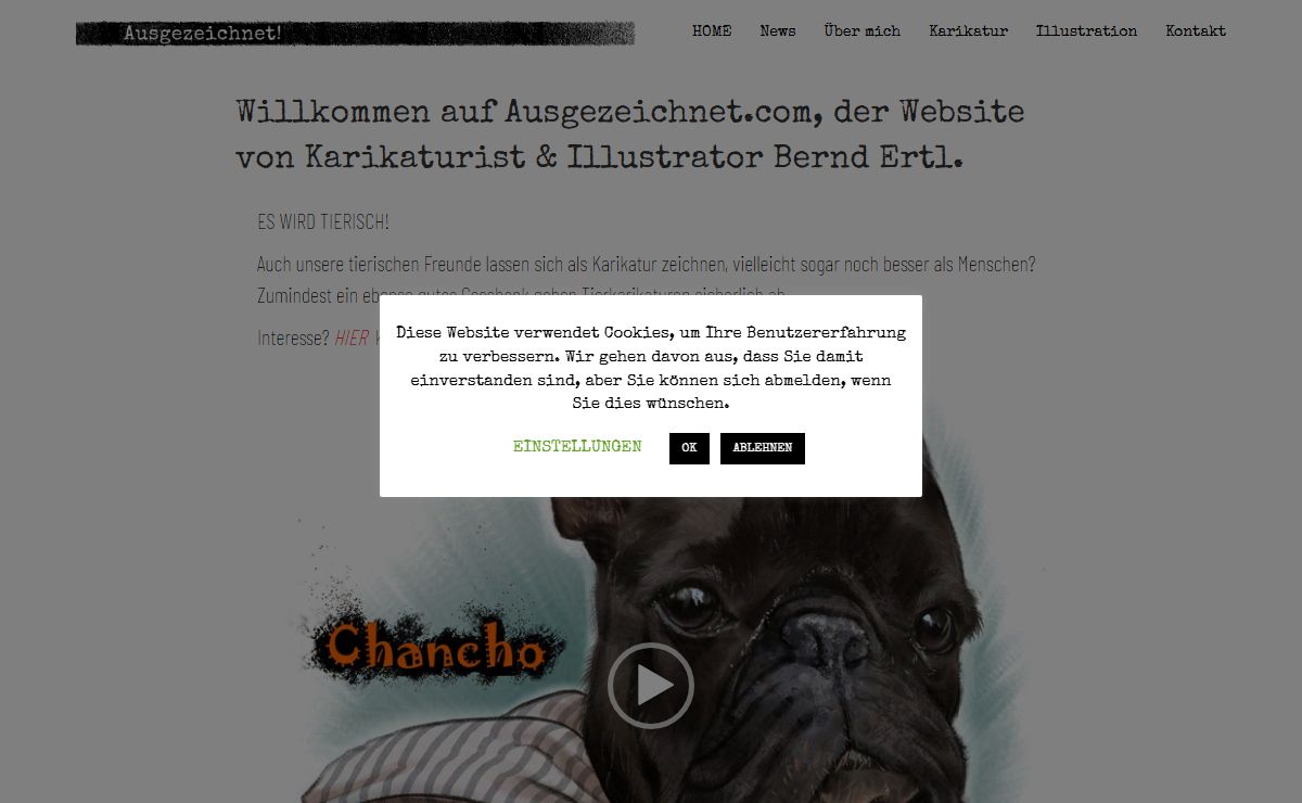 Ausgezeichnet! Karikatur + Illustration – Bernd Ertl – ich zeichne Karikaturen Illustrationen Storyboards
