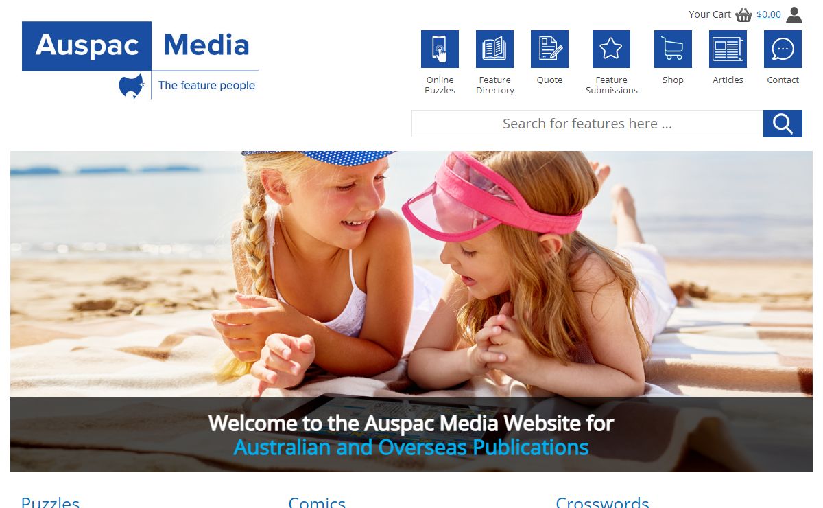 Welcome to the Auspac Media Website for Australian and Overseas Publications
