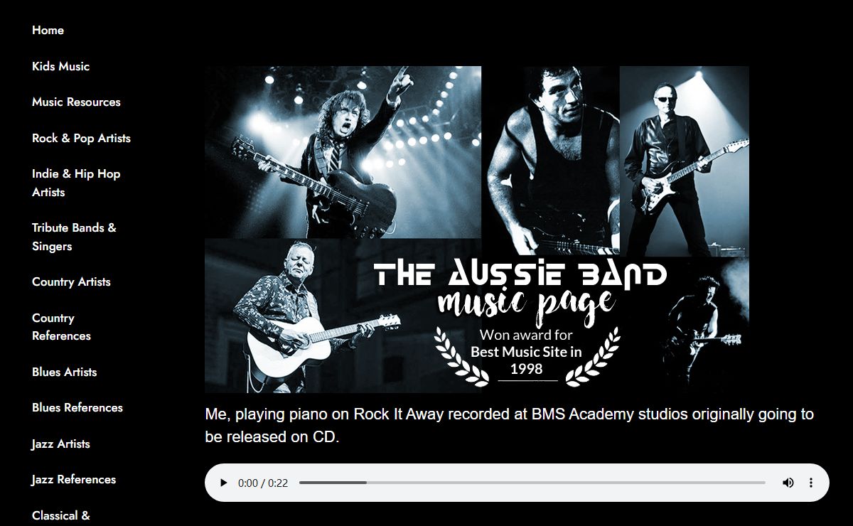 The Aussie Bands Music Page | Ultimate Australian Music
