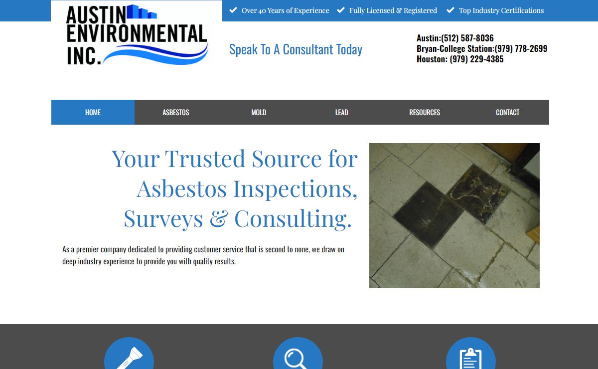 Austin Environmental, inc. - Asbestos Testing, Asbestos Inspections, Mold Inspections