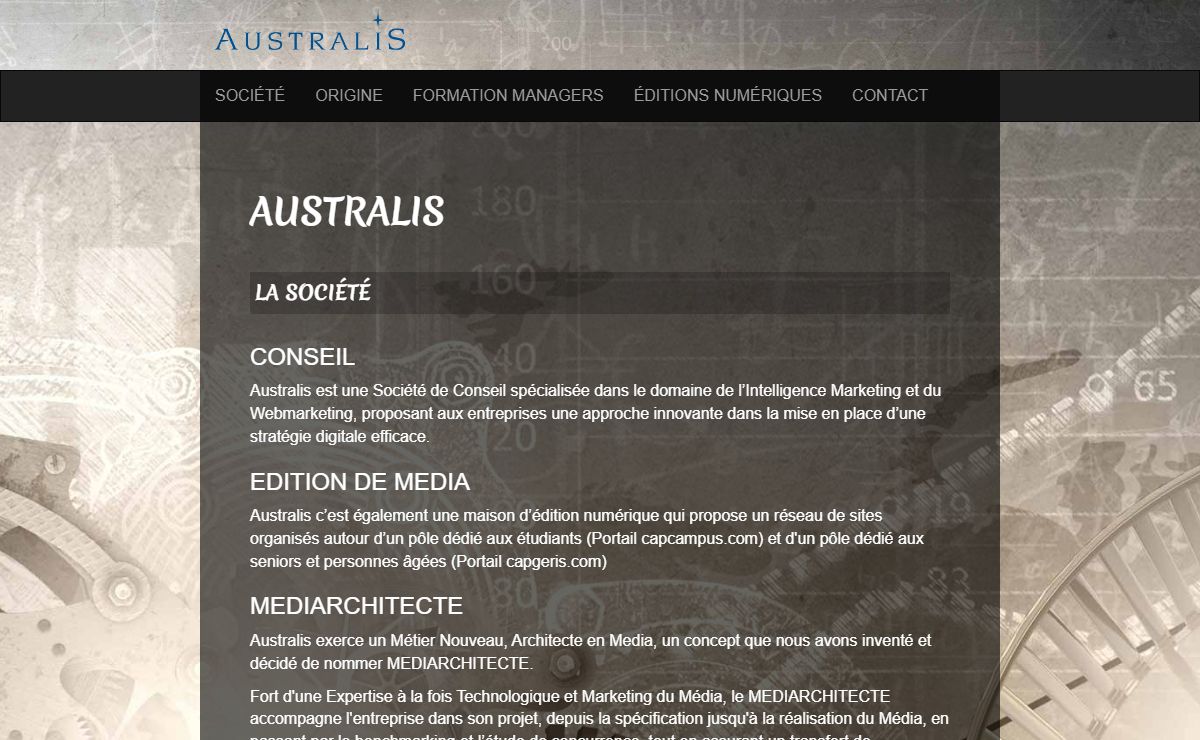 Australis.fr : le MediArchitecte des nouvelles technologies