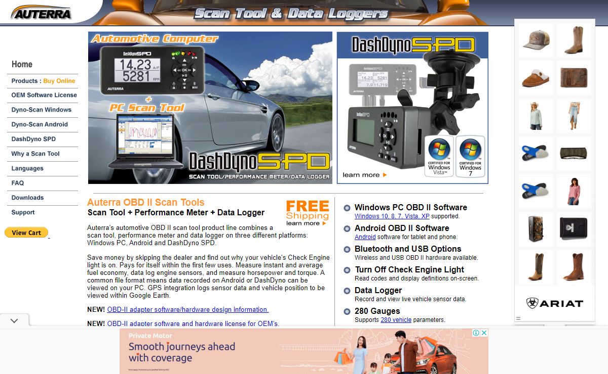 OBD II Scan Tool, Performance Meter & Data Logger | Auterra