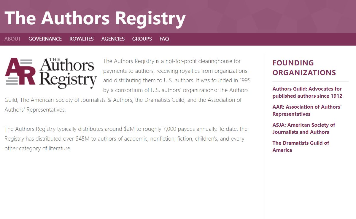 The Authors Registry -